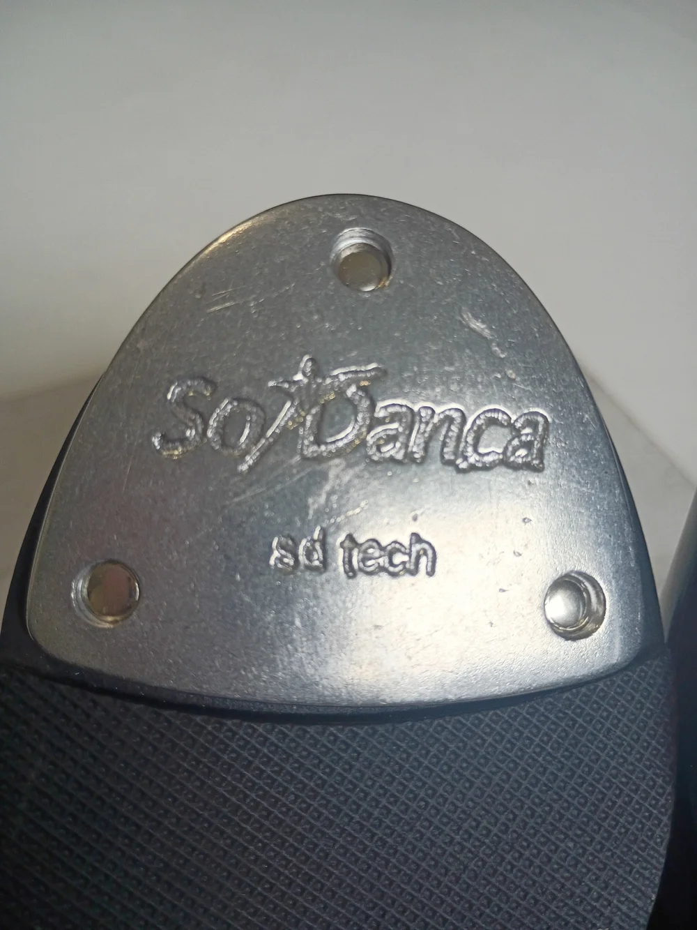 So Danca Girls 13.5 Black Glossy Mary Jane Tap Shoes Hook Loop Velcro Strap